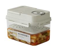 Générique Contenants à pickles | Récipient à pression 4 L pour,Boîte à Cornichons | Pour cuisine réfrigérateur camping pique-nique garde-manger choucroute cuisson