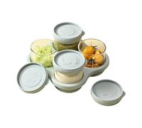 Générique Contenants À Purée,4 Pièces Étanche Micro-ondable avec Plateau,Contenants Alimentaires pour - pour Purée de Fruits Lait Maternel Poudre Maison Crèche Hôtel Voyage