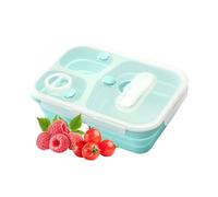 Générique Conteneur à lunch en silicone - Stockage des aliments à l'épreuve des fuites, conteneurs portables | préparation repas compartimentée style, à lunch pour Eco Friendly réutilisa