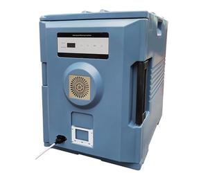 Générique Conteneur Chauffant Ventilé 90L - Température Réglable 20-75°C - Compatible Bacs GN 1/1-- Conservation 8-10h - Roulettes - 350W - Inox Isotherme Professionnel