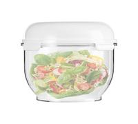 Générique Conteneur De Fermentation - Bol Transparent Avec Couvercle Hermétique | Boîte De Levée Pour Pizza & Pain | Bassine De Cuisine Antiadhésive Pour Pâte | Bol Multiusage 3L