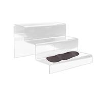 Générique Contremarche acrylique - Support en acrylique accrocheur | Présentoir à chaussures 2/3 couches pour petits objets, articles de toilette, cosmétiques, bijoux