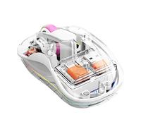 Générique Contrôle Informatique sans Fil Rechargeable, contrôle Informatique Silencieux sans Fil - Contrôle Transparent tri-Mode avec lumière | Jeu d'apprentissage Fonctionnel Jouant au contrôle pa