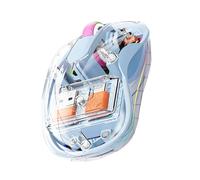 Générique Contrôle Informatique sans Fil Rechargeable, contrôle Informatique Silencieux sans Fil - Contrôle Transparent tri-Mode avec lumière | Tablettes, Ordinateurs Portables, PC, contrôle par Or