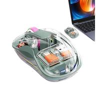 Générique Contrôle Informatique Transparent sans Fil,Contrôle Informatique sans Fil Rechargeable - Rechargeable sans pour Ordinateur | sans Bruit pour Le Travail