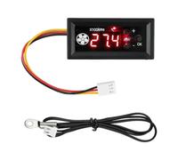 Générique Contrôleur de de Ventilateur PWM avec Affichage Numérique Régulateur de Température pour Ventilateur CPU Module de Commande 12V 3A 4 Fils Pan, Set B