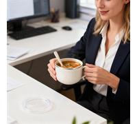 Générique Convenient Big Mugs - Large Capacity Soup Mugs, 14x9.5x9.5cm Large Mug for Soups, Stainless Steel Soup Bowls with Lid, Travel Mug, Tea Cups Ideal for Tea Coffee Salads Fruits Pasta