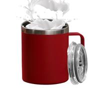 Générique Convenient Insulated Mug - Coffee Tumbler, Stainless Steel Mug with Handle, Double Wall Drinkware with Leak Resistant Lid, Drinking Cup for Travel, Beverage Drinkware for Outdoor Use