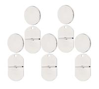 Générique Convertisseur de Broche Magnétique 5 Paires Argent, Mini Boucle à Magnétique Réutilisable, Porte-épingle Rond pour Vêtements Femme, Résistant à l'usure, Protection Tissu