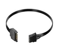 Générique Convertisseur de câble d ' Alimentation 4 Broches mâle à 15, 60cm | Convertisseur de câble d ' alimentation de Port de lecteur de disquette, pour accessoires d ' ordinateur, câble