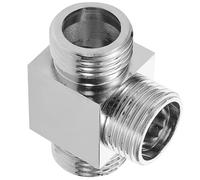 Générique Convertisseur de Robinet en Cuivre à 3 Voies pour Machines à Laver, Installation Simple et Raccord Robuste Argenté pour Tuyaux et Robinets d'eau