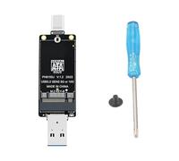 Générique Convertisseur M.2SATA USB avec Puce JMS578C pour Plusieurs | Extension de stockage externe et sauvegardes pour plusieurs systèmes, USB 3.2 5 Gbps et de données stable
