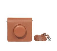 Générique Convient pour Instax Wide Evo Étui de Rangement pour Sac de Rangement pour Appareil Photo avec bandoulière (Marron)