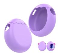 Générique Convient pour Tamagotchi Paradise la Console de Jeux Couverture Souple Silicone Liquide Résistant aux Chutes Jolie Housse de Protection et Capuchon de Bouton Antidérapant (Violet)