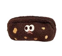 Générique Cookie Pencil Bag, Cute Soft Ballpen Pouch Students, Large Capacity School Pen Pouch, Stationery Organizer for Pens, Pencils, Markers, Small Notebooks, 21x13cm