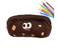Générique Cookie Pencil Bag, Cute Soft Cookie Pencil Pouch for Students, Large Capacity School Pen Purse, Stylish Stationery Organizer Ideal for Pens, Pencils, Markers and Small Notebook