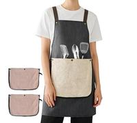 Générique Cooking Apron With Pockets - Tarpaulin 71x81cm | Water Resistant Chef Bib Kitchen Apron Baking Grilling Butcher Painting Work Ápron | For Home Kitchen BBQ Workshop Garden Barber Use