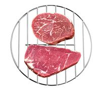 Générique Cooking Grate, Round Wire Rack, 18.9 inches Heavy-Duty Stainless Steel, Rust-Resistant Build, Barbecue Grill Tray for Kitchen, Camping, Picnic, Roasting, Steaming and Steamer Pots