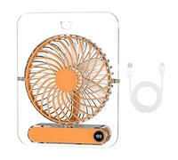 Générique Cool Blower - Compact Pocket Fan, Rechargeable Air Circulation Unit with Multi Level Power, Clear Design, Cooling Gadget, Wind Generator for Office Desk Travel Camping Outdoor Activities