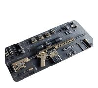 Générique Cool Military Weapon Build Weapon Parts Display Large Gaming Mouse Pad, Military Weapon Parts Design XXL Gaming Mouse Pad, for Laptop & Desktop Use (#5,15.7 * 35.4in/40 * 90cm)
