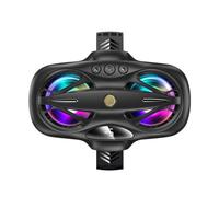 Générique Cooler Fan for Phone Three Modes Ambient Light LED Display | Quiet Entertainment Electronics Cooler for Live Video Broadcasting, Playing Mobile Games, Listening To Music, Watching