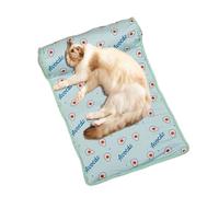 Générique Cooling Dog Bed, Foldable Washable Pet Ice Pad with Pillow, 23.62x15.75x5.91 inches Soft Sleeping Cushion, Breathable Cooling Mat for Puppies, Kittens, Hot Weather, Indoor Outdoor