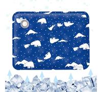 Générique Cooling Dog Bed, Gel Pad Kennel Mat, 19.69x23.62 inches Size Waterproof Pet Cooling Pads, Sleeping Resting Accessory for Car Or Home Use, Sofa Floor Outdoor, Blue