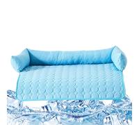 Générique Cooling Dog Bed Mat, Cooling Sleep Pad for Car Seat, Breathable Pet Comfort with Bite-Resistant Surfaces, Lightweight Summer Sleeping Pad for Small, Medium, Large Puppy at Home, Travel