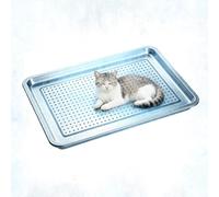 Générique Cooling Dog Bed | Stainless Steel Pet Cot | Stainless Steel | 6 Ice Packs Cooling Design | Summer Crate Kennel Indoor Outdoor Camping Travel Pet Sleeping