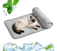 Générique Cooling Dog Mat Summer Cat Non-Slip Floor Sleeping Pad | Cooling Puppy Crate Mat for Puppies Kittens Bedroom Floor Sofa Cage Kennel Outdoor Travel Car Seat
