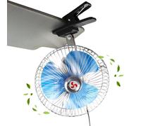 Générique Cooling Fan For Car | 24V Auto Oscillation Vehicle Clamp Fan