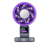 Générique Cooling Fan Rechargeable, Foldable Quiet Cold Wind Blower | Desktop Fan With Hook For Home Travel Bedroom Outdoor Summer Work Beach Camping