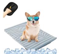 Générique Cooling Mat, Cooling Crate Pad for Dogs,Washable Foldable Self Coolings Blanke,Non Gel, Machine Washable for All Breeds & Sizes (Extreme Blue,Medium)