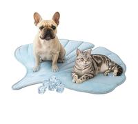 Générique Cooling Mat for Dogs - Breathable Plant Shape Pad, Washable Non Slip Pet Coolings Blanket Comfortable Rest | Suitable for Indoor Sleeping Area Medium Large Small Puppy Kitten Warm Weather