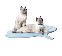 Générique Cooling Mat, Washable Non-Slip Breathable Dog Cooling Pad Blanket in Plant Shape, Indoor Pet Bed Accessories for Medium Large Small Puppy Kitten All Breeds Home Travel