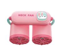 Générique Cooling Neck Fan - 3-Speed Rechargeable USB Personal Fan