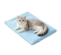 Générique Cooling Pad for Cat - Washable Ice Silk Pet Cooling Mat Bed Cushion | Non Slip Summer Sleeping Pad for Cats Dogs Small Medium Large Pets Sofa Floor Crate Kennel Travel Camping