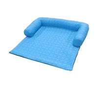 Générique Cooling Pad, Pet Mat, Ice Bed, U Shape Pillow, Non-Slip Base, Washable Design, Ice Silk PP Material, 29.13x29.13 inches, Crate Kennel Use, Lightweight, for Cat Dog, Indoor Comfort