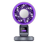 Générique Cooling Portable Fan, Foldable Rechargeable Air Cooler With Hanging Hook, Adjustable Desk Fan For Home Office Travel Bedroom Outdoor Summer Work Beach Camping Dorm Personal Cooling Use