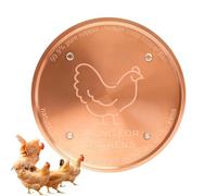 Générique Copper Bird Bath Disc - 10x10x0.06cm 4 inch | Copper Cleaning Disk, Water Cleaning Disc | Outdoor Garden Patio Lawn Fountain Bowl, Chicken Coop Poultry Livestock Water Purifier