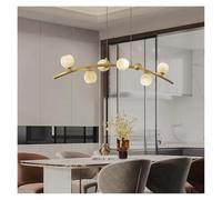 Générique Copper Chandelier for Kitchen Dining Room Living Room Bedroom Decorate Modern Luxury Hanging Lamp Brass Pendant Light(Gold,L100cm)