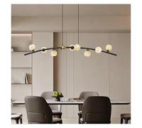 Générique Copper Chandelier for Kitchen Dining Room Living Room Bedroom Decorate Modern Luxury Hanging Lamp Brass Pendant Light(Noir,L100cm)