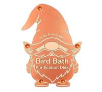 Générique Copper Cleaning Disk | Portable Copper Disc for Bird Bath- Universal GNOME Shaped All-Season | Clean Water Bird Bath Disk | for Garden Yard Patio Lawn Grassland Outdoor