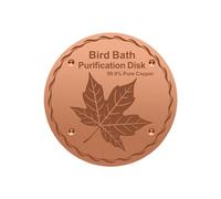 Générique Copper Disc - Copper Plate for Bird Bath | 3 Point Support Bird Bath Cleaning Disk, Safe Water Cleaner for Garden Yard Patio Balcony Lawn Grassland Decor Outdoor Space