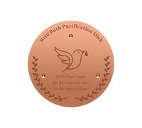 Générique Copper Disc - Copper Plate for Bird Bath | 3 Point Support Bird Bath Cleaning Disk, Safe Water Cleaner for Garden Yard Patio Balcony Lawn Grassland Decor Outdoor Space