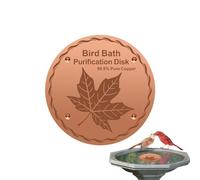 Générique Copper Disc for Bird Bath - Bird Bath Copper Disk | 3-Point Support Côpper Outdoor Birdbaths Clean Water Disk | for Garden Patio Balcony Lawn