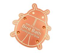 Générique Copper Disc for Bird Bath - Natural Water Ionizer Plate for Garden Fountain | Solid Metal Anti Algae Disc for Outdoor Pond Cleaner and Decorative Water Feature Use