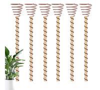 Générique Copper Garden Stakes - 6 Piece Electroculture Copper Coil Antennas, Clockwise Winding Planting Stakes - Pure Coppers Wire, Soil Conductivity Booster, for Indoor & Outdoor Vegetables