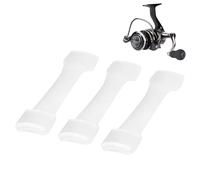 Générique Coprisedile per Mulinello Da - 3 Pezzi Protettiva in Silicone | Protezione Mulinello Con Base Tappetino | per Baitcasting Acqua Salata Lago Fiume Stagno Spiaggia Riva Barca, 5,5x1,4cm