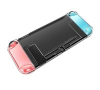 Générique Coque Amovible Transparente pour Nintendo Switch, Coque Rigide Transparente pour PC, Coque arrière Fine Anti-Rayures - Accessoires pour Console (Blanc)